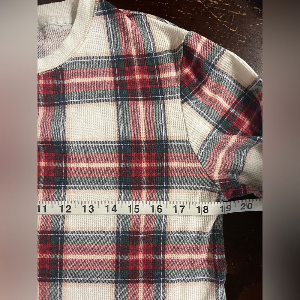 Stars Above Thermal Plaid Pajama Set Sz M - Picture 5 of 8